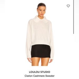 Loulou studio Clarion cream cashmere sweater